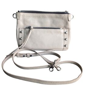Botkier Warren City Leather Crossbody, Size Small - Greige